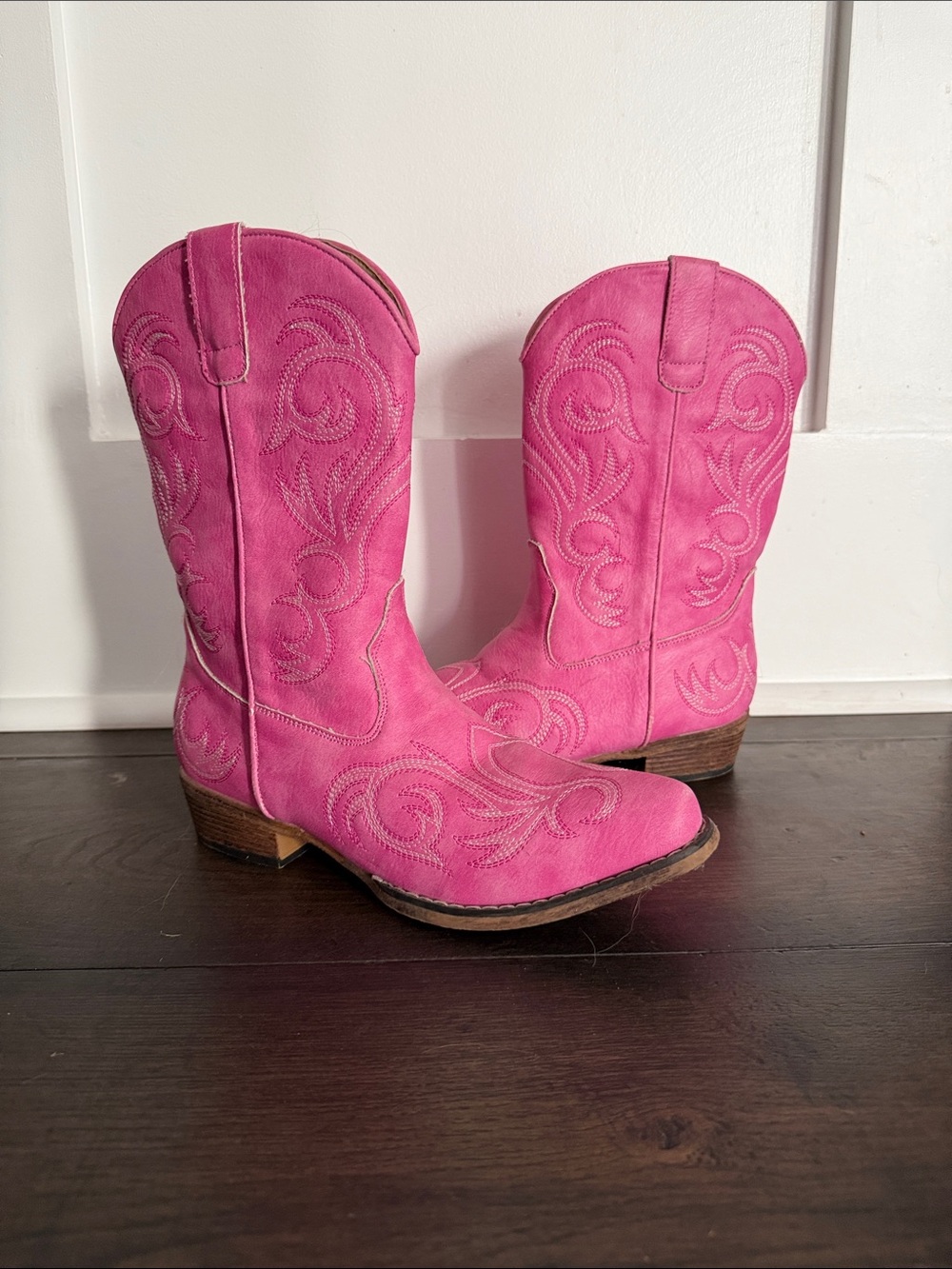 EUC Girls Roper Hot Pink Western Boots